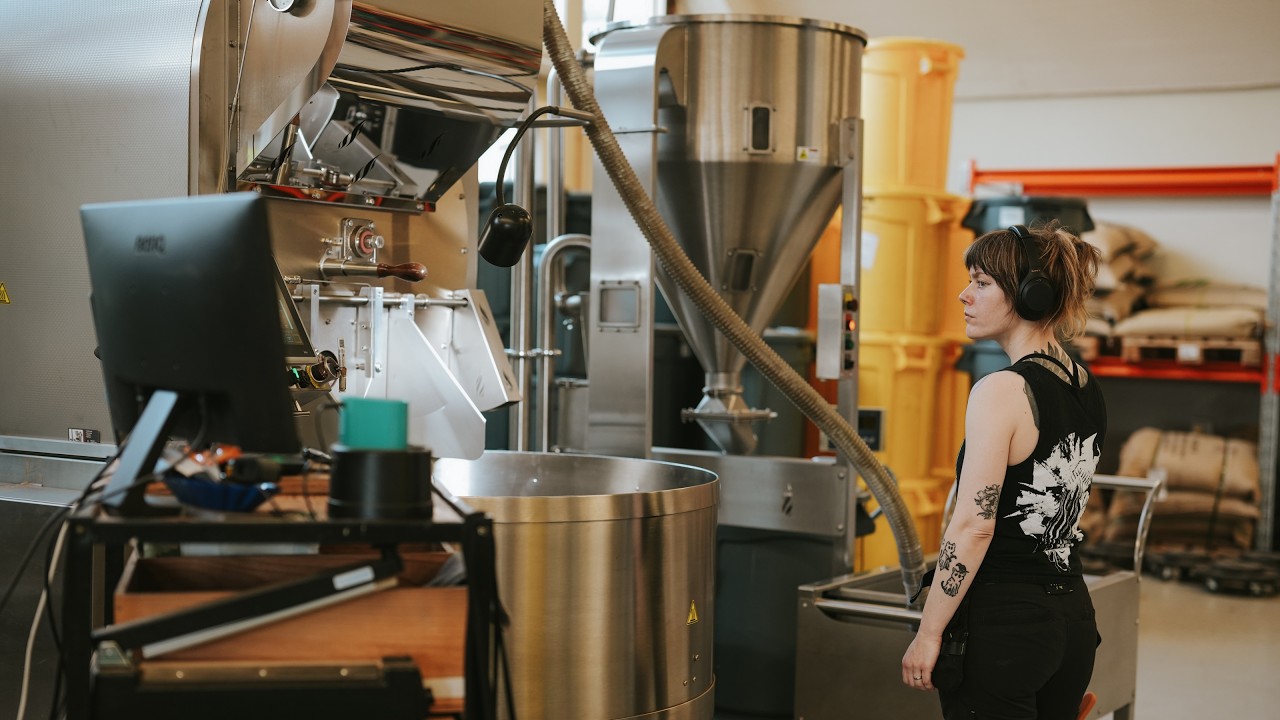 Tour of the coffee roasters at KAFFA Oslo