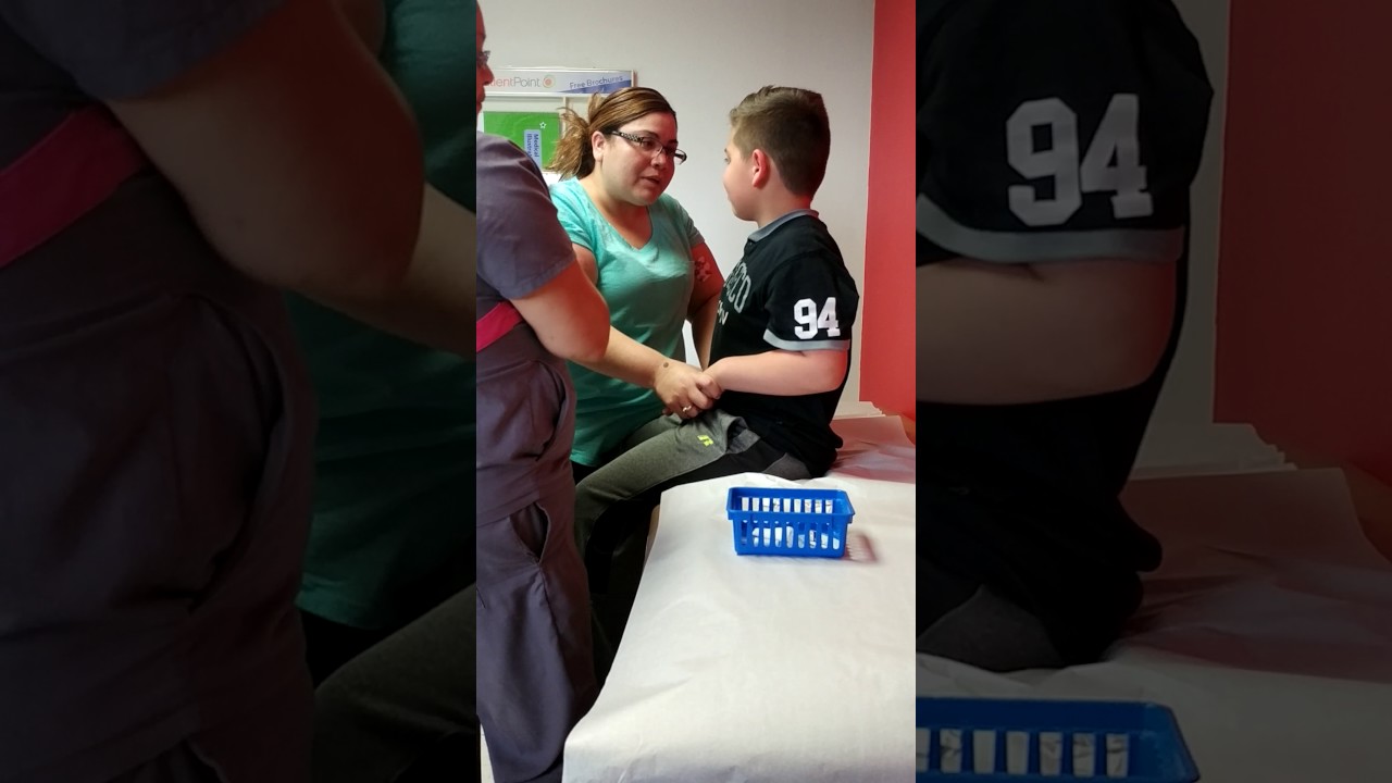 Child scared of shots Big Baby