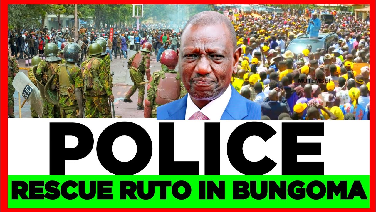 Ruto Finished! Police Forced to Rescue Ruto From Angry Kenyans in Bungoma, ROADS BLOCKED