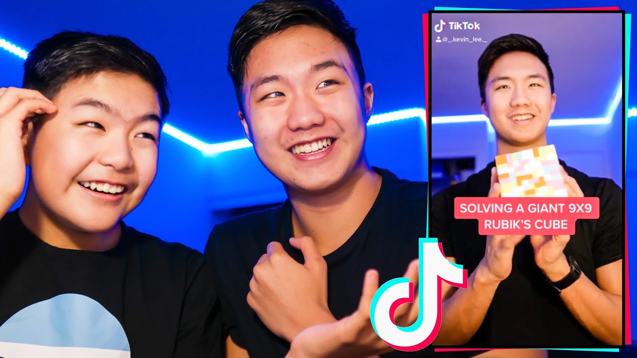 BROTHER REACTS TO MY CUBING TIKTOKS!!