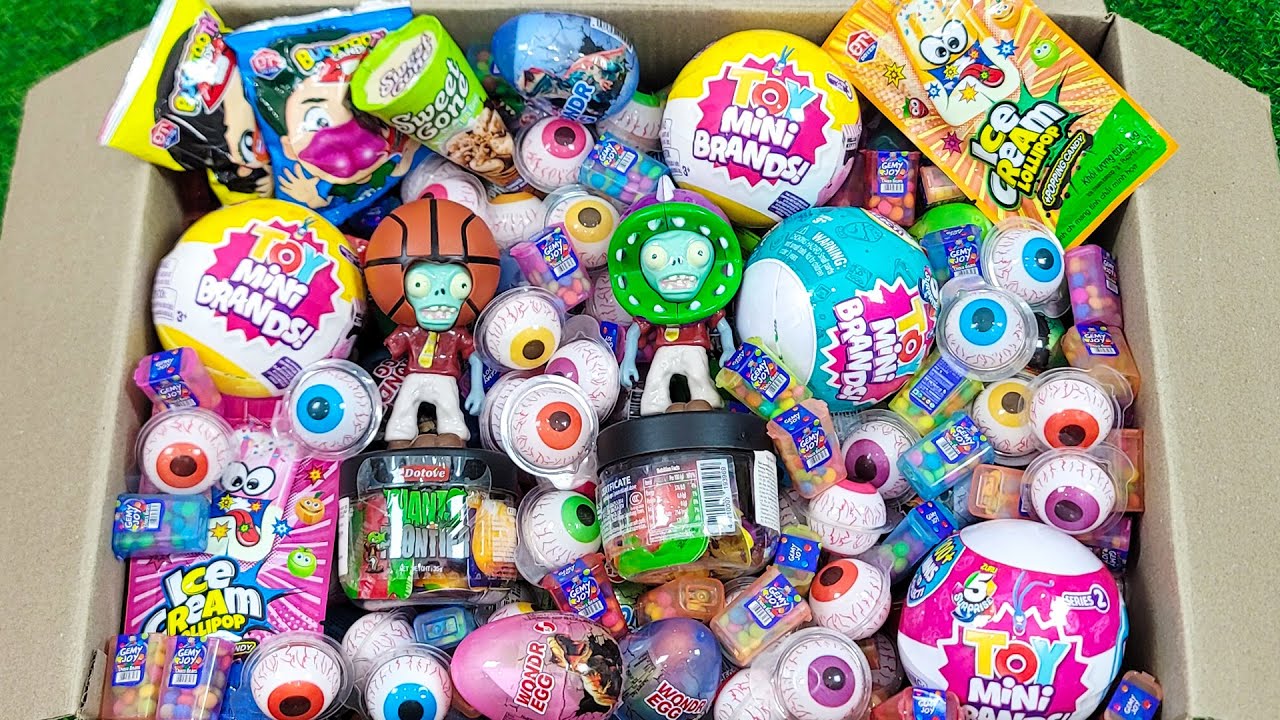 Unpacking A Lot's Of Surprise Ball, Dinosaur Egg, Ice Cream Lollipop with Satisfying Toys Inside