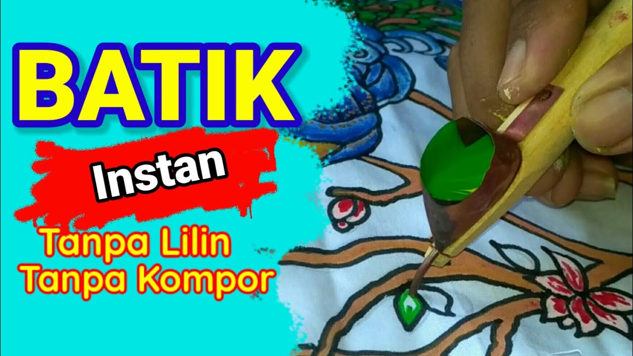 MEMBATIK YUK! | Kenalkan Batik Sederhana Pada Anak Sejak Dini| Batik instan tanpa lilin tanpa kompor