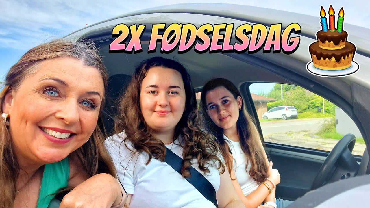 DOBBELT FØDSELSDAG🇩🇰🎈MINE NIECER😍