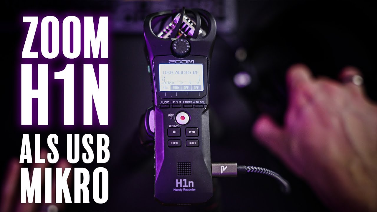 ZOOM H1n als USB Mikrofon verwenden | Verbindung mit PC [Tutorial]