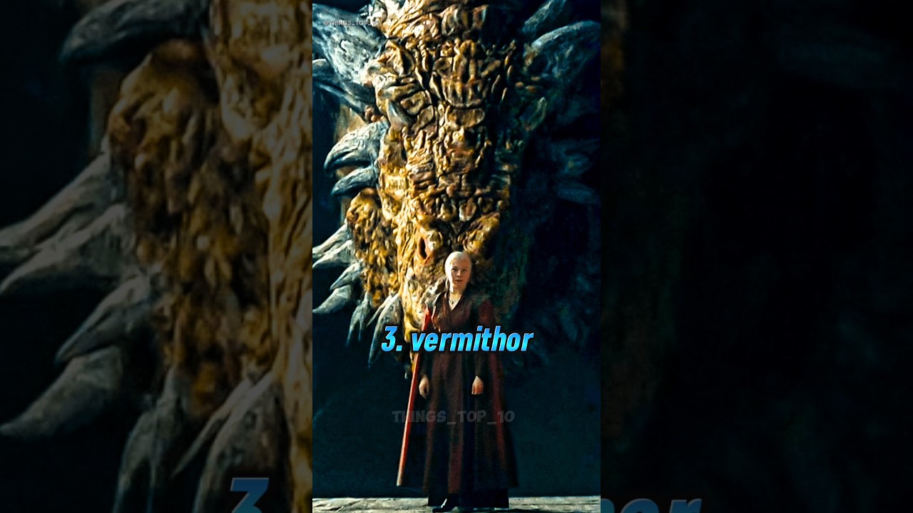 Top 10 Largest Dragons in the Targaryen history| Balerion, Vhagar & More! #shorts #viralshorts
