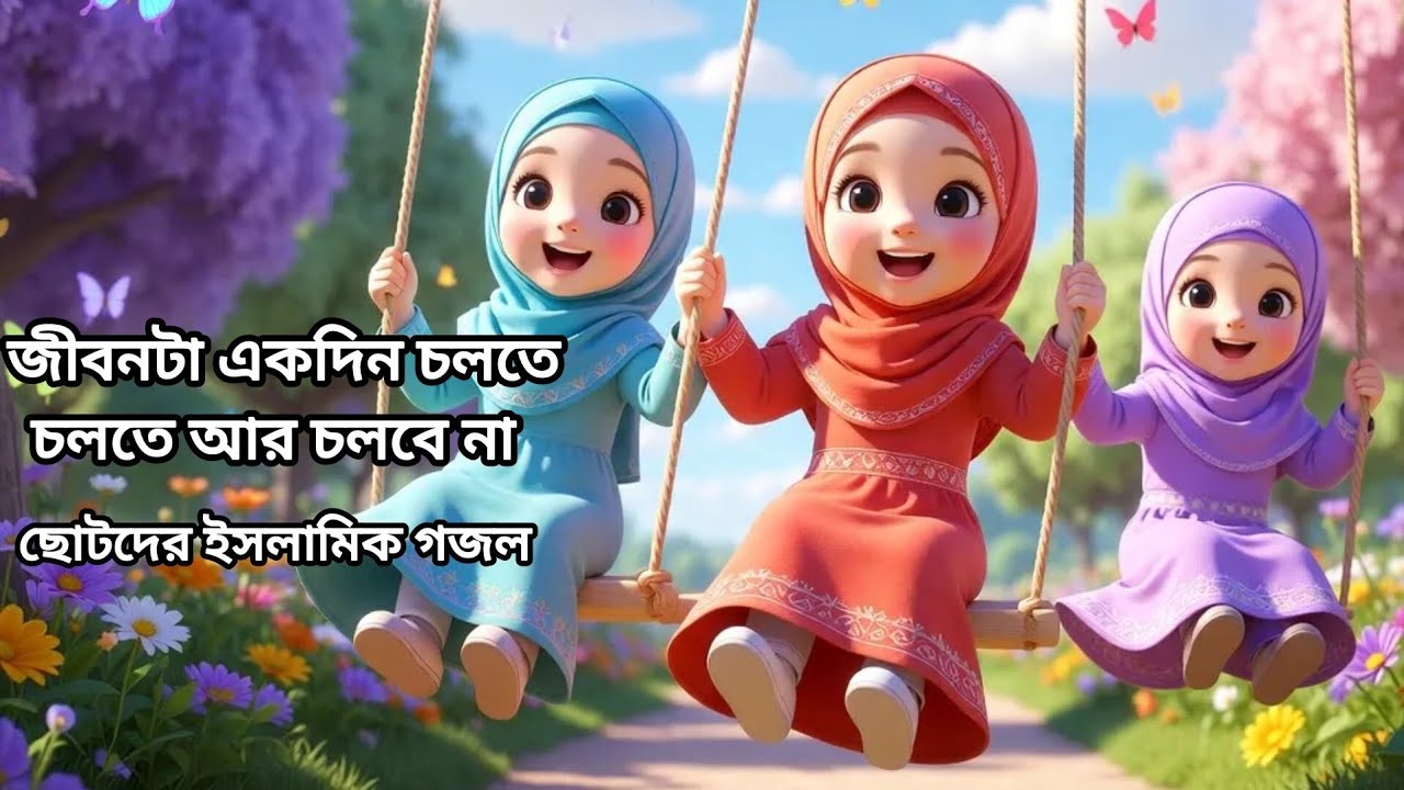 জিবনটা একদিন চলতে চলতে আর চলবে না। ছোটদের ইসলামিক গজল।#@MuslimaDairy89#3dsong#3dislamic