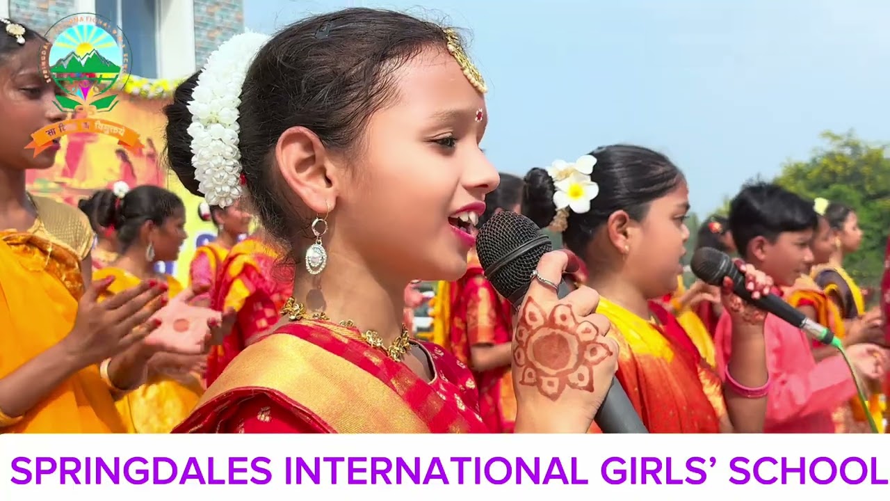 Chhath Puja celebration by students of Springdales International Girls' School, Sitamarhi 2024