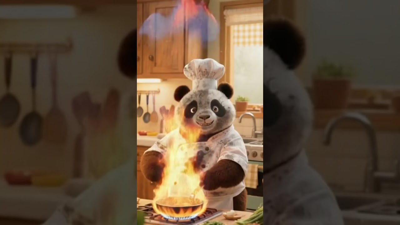 panda gosong#komedi #panda #funny #chef #cooking #memasak #masak #lucu #masterchef