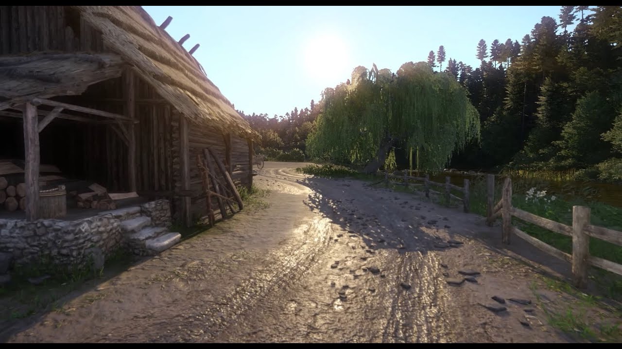 Kingdom Come: Deliverance ASMR | A Relaxing Walk through Rattay | No Talking