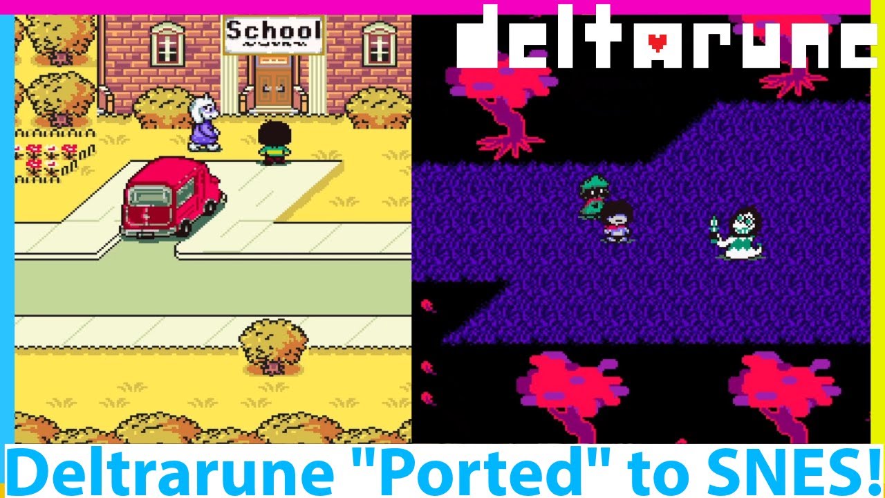 Deltarune Remade for SNES...In Earthbound! A Wild SNES Rom Hack