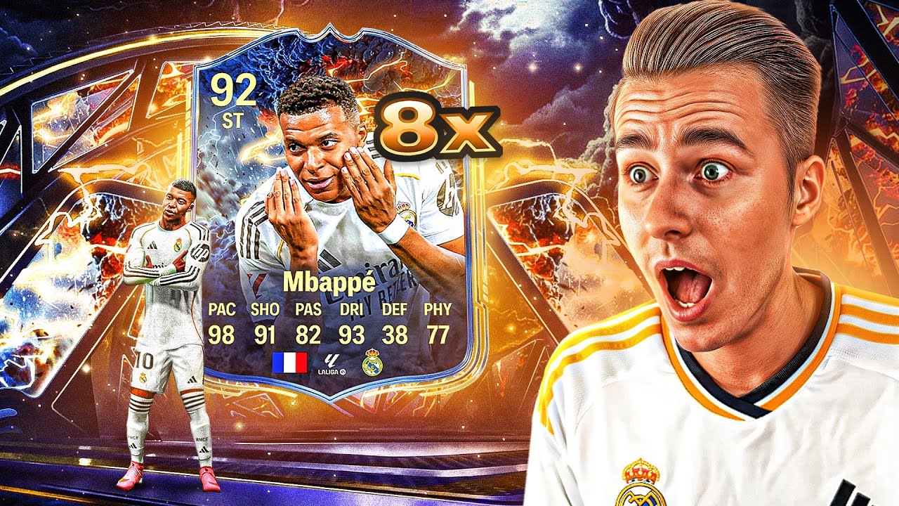TRAFIŁEM 8 KART THUNDERSTRUCK & ZROBIŁEM MBAPPE 92! 🔥 | EA FC 26