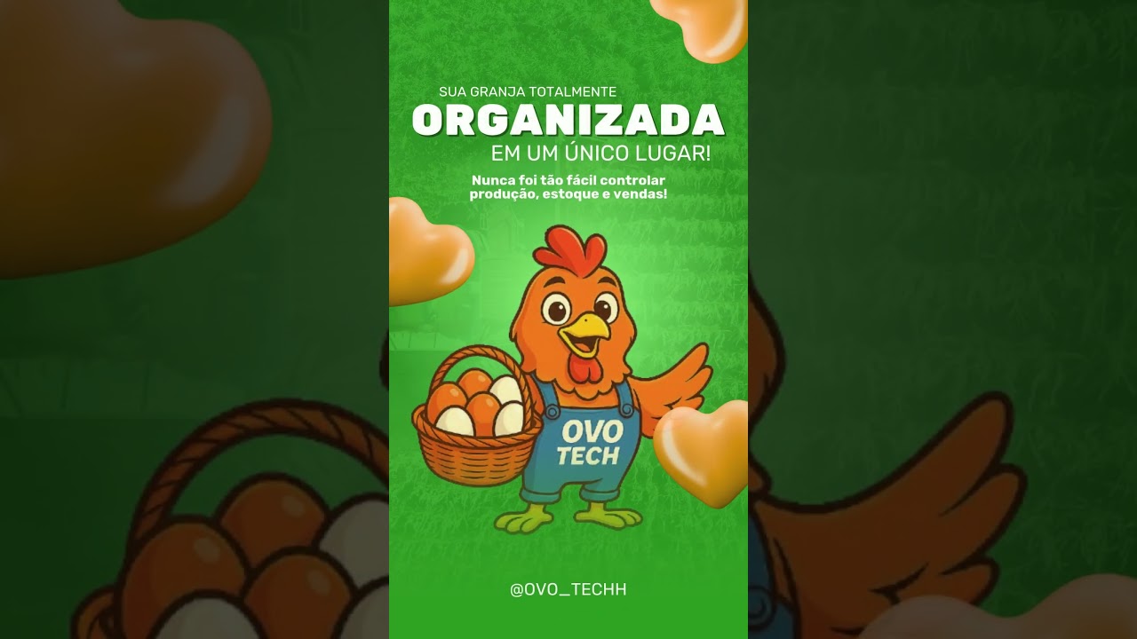 Sua granja no controle da palma da m&atilde;o. #OvoTech #produtorrural #Gest&atilde;oDeGranjas #tecnologiarural