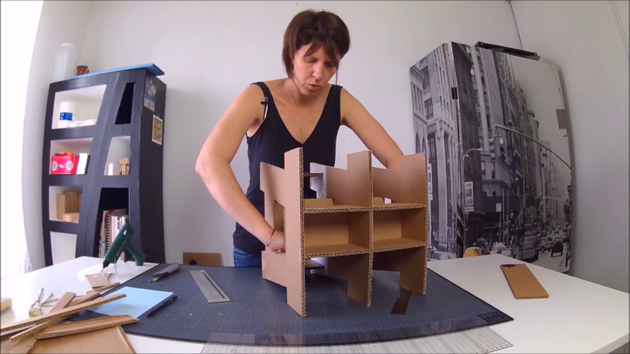Meubles en carton n°10 Habillage de la niche