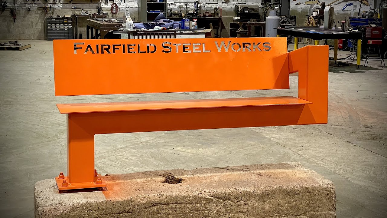 Making a Cantilevered STEEL Bench!!