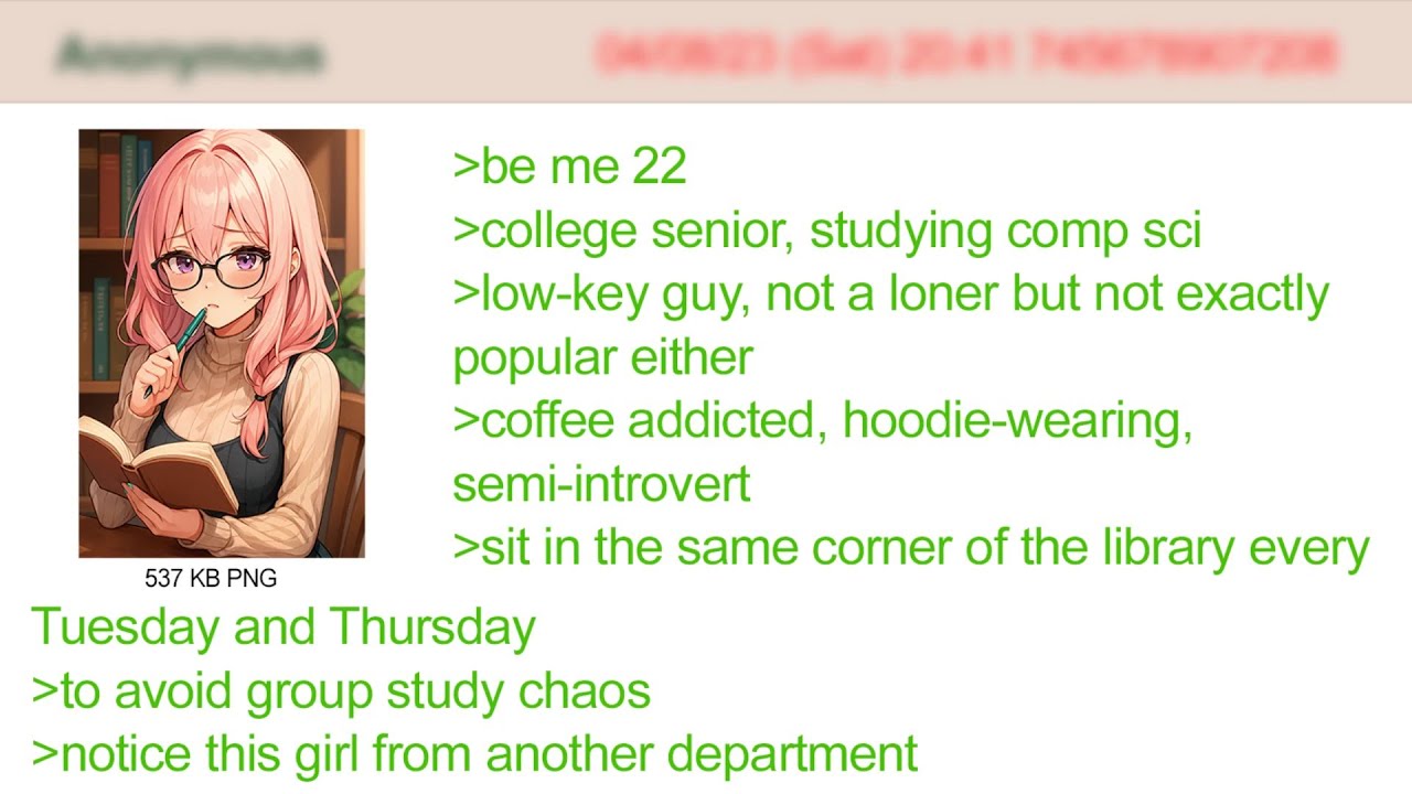 Влюбился в девушку, у которой никогда не было парня | 4Chan Greentext