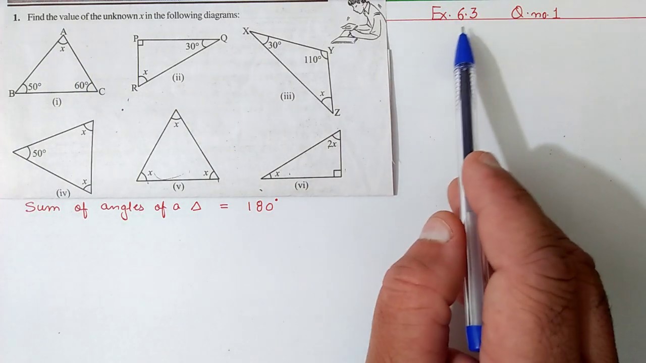 Q.1, Ex.6.3 Chapter:6 The Triangle And Its Properties | Ncert Maths Class 7 | Cbse