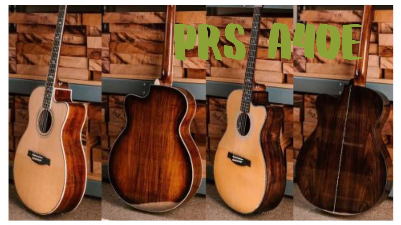 PRS A40E акустическая гитара.B-Roll acoustic guitar video