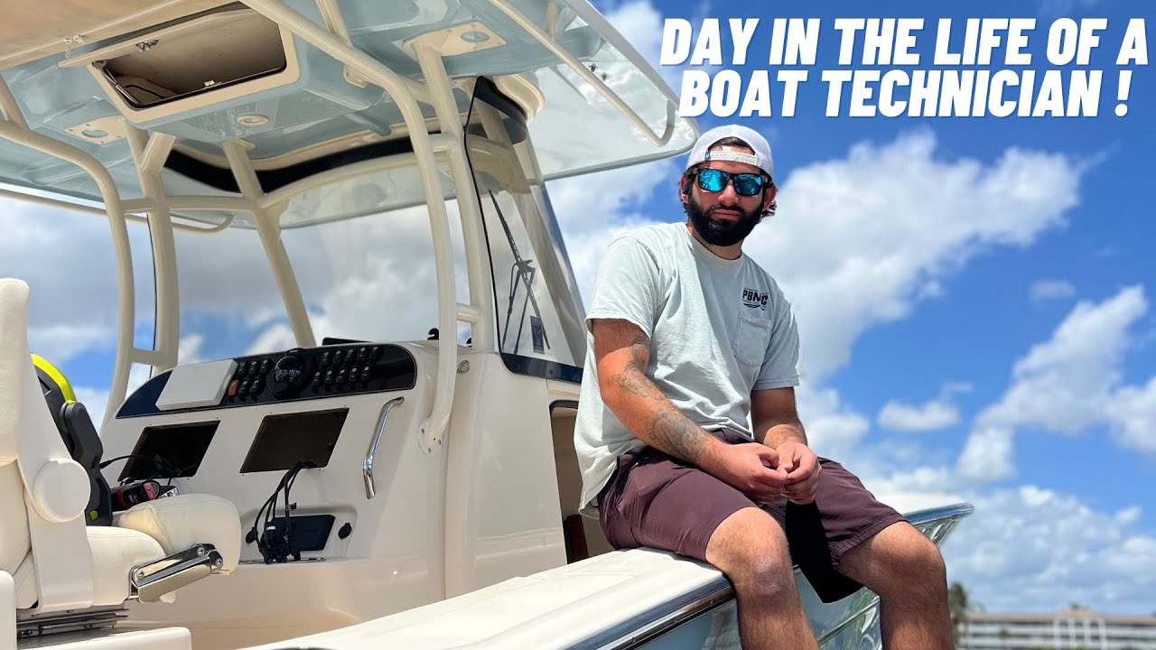 DAY IN THE LIFE OF A BOAT TECHNICIAN! (RIGGING BOATS AND SERVICE)