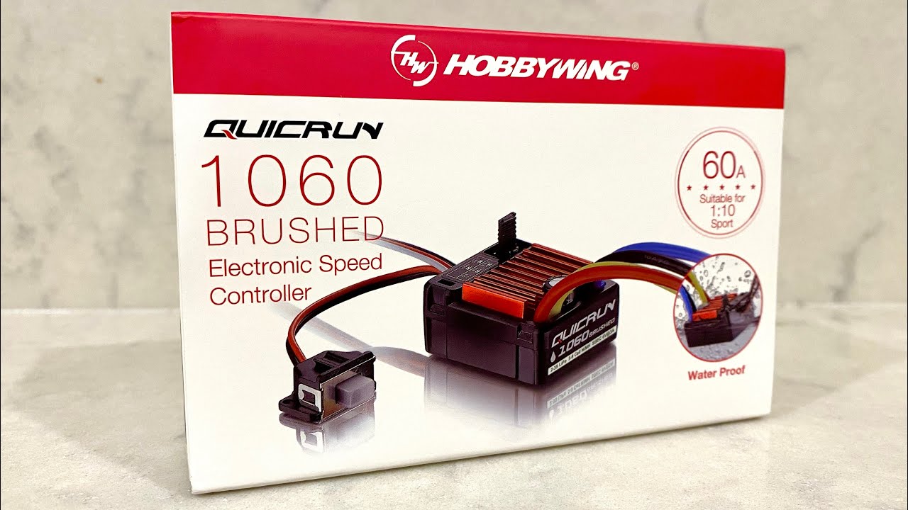 Hobbywing Quicrun 1060 Brushed ESC Unboxing & Review