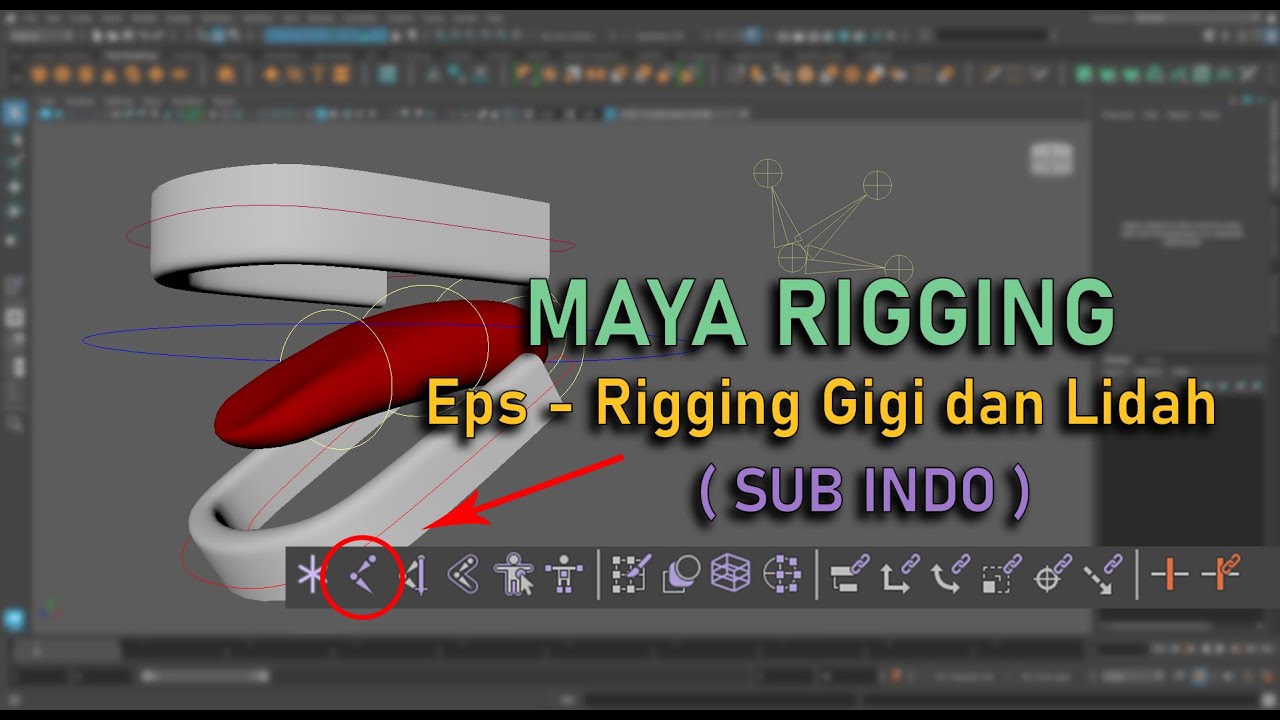Tutorial How to Rigging Teeth & Tongue in Maya Simple ( SUB INDONESIA )