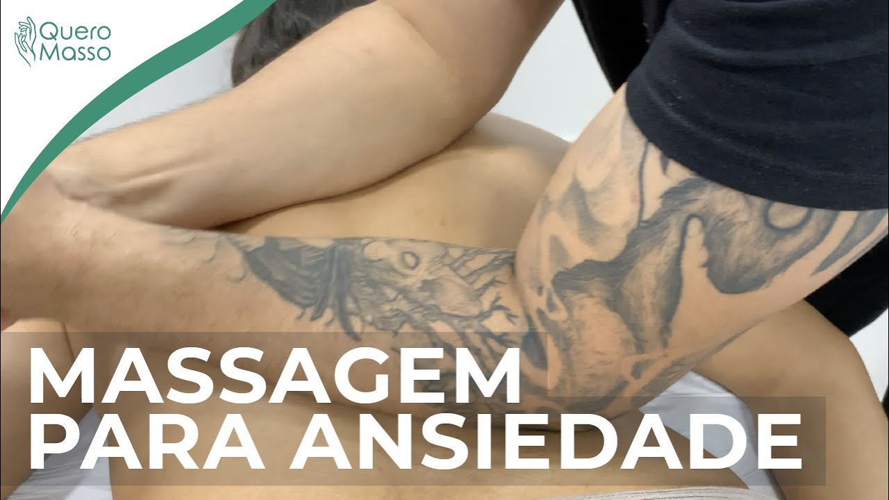 Massagem antiestresse e relaxante para acalmar a ansiedade