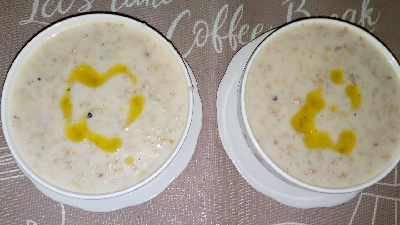 شوربة الشوفان بالحليب ما تشبعوش منها خصوصا بالإضافة اللي زدت فيها تعجبكم بزاااف 😋😋