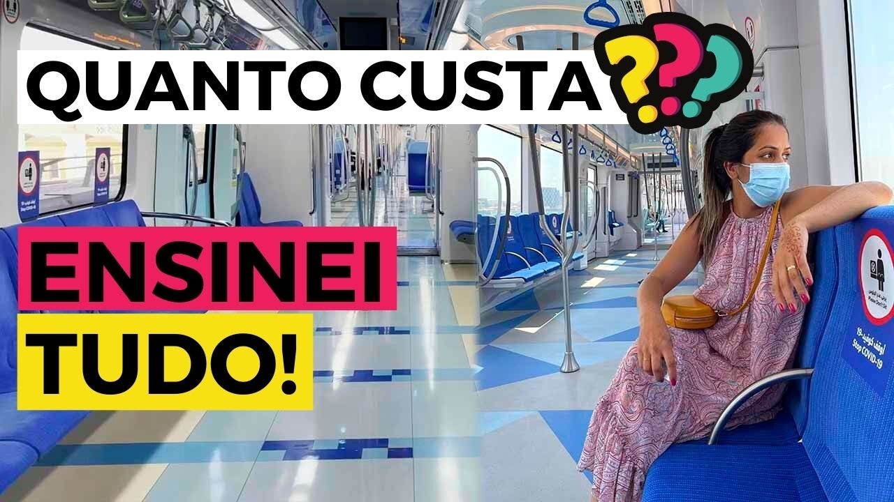COMO ANDAR DE METRO EM DUBAI | METRO EM DUBAI 2023