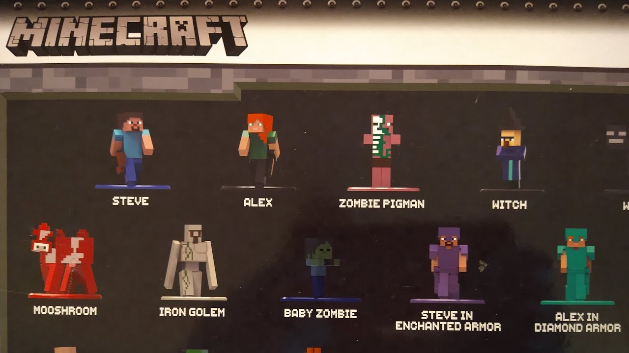 Minecraft Jada Toys Nano Metalfigs Series Wave 2 Unboxing