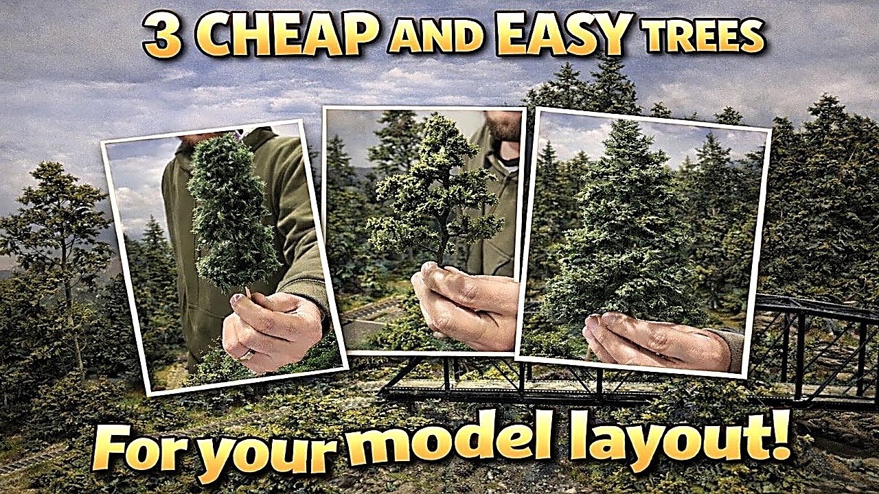 3 CHEAP AND EASY Tree Species for your Model Layout! | Model Railroading Tutorial