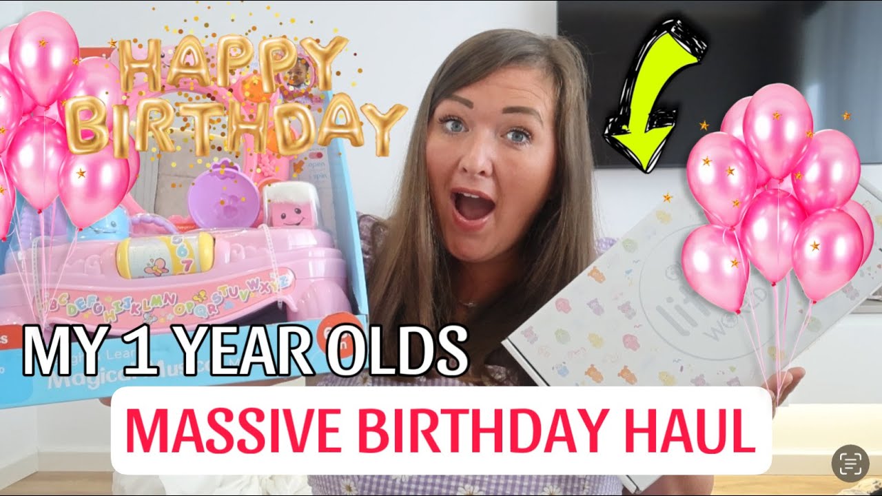 MY 1 YEAR OLDS MASSIVE BIRTHDAY PRESENT HAUL!