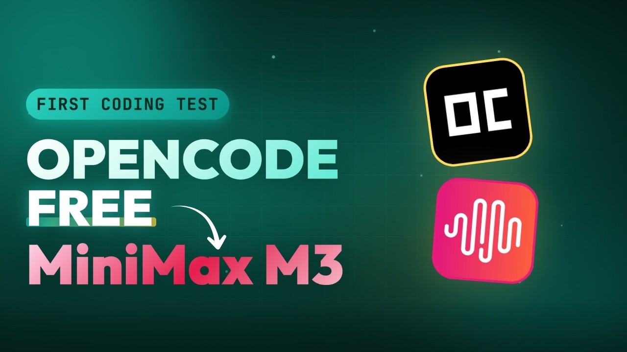 OpenCode + Minimax M3: 100% Free, 1 Million Context, Open Weight & More