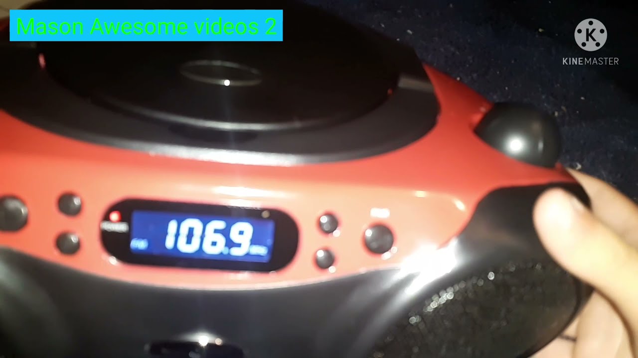 NEW ONN CD/FM bluetooth boombox