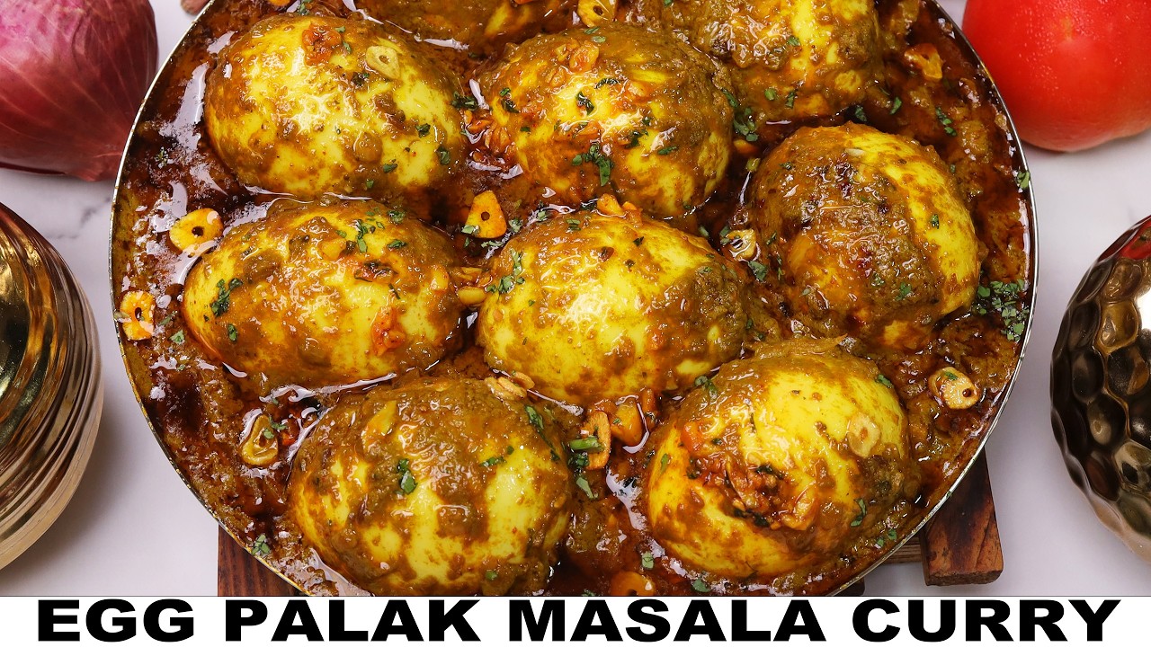बढ़ती ठंड में ये पालक अंडा करी बनाये और ठंड को दूर भगाये | Dhabhe Wali Palak Anda Curry