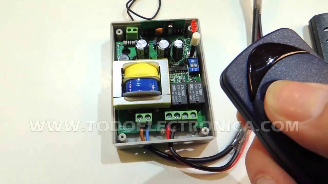 Receptor universal 433 motor puerta garaje