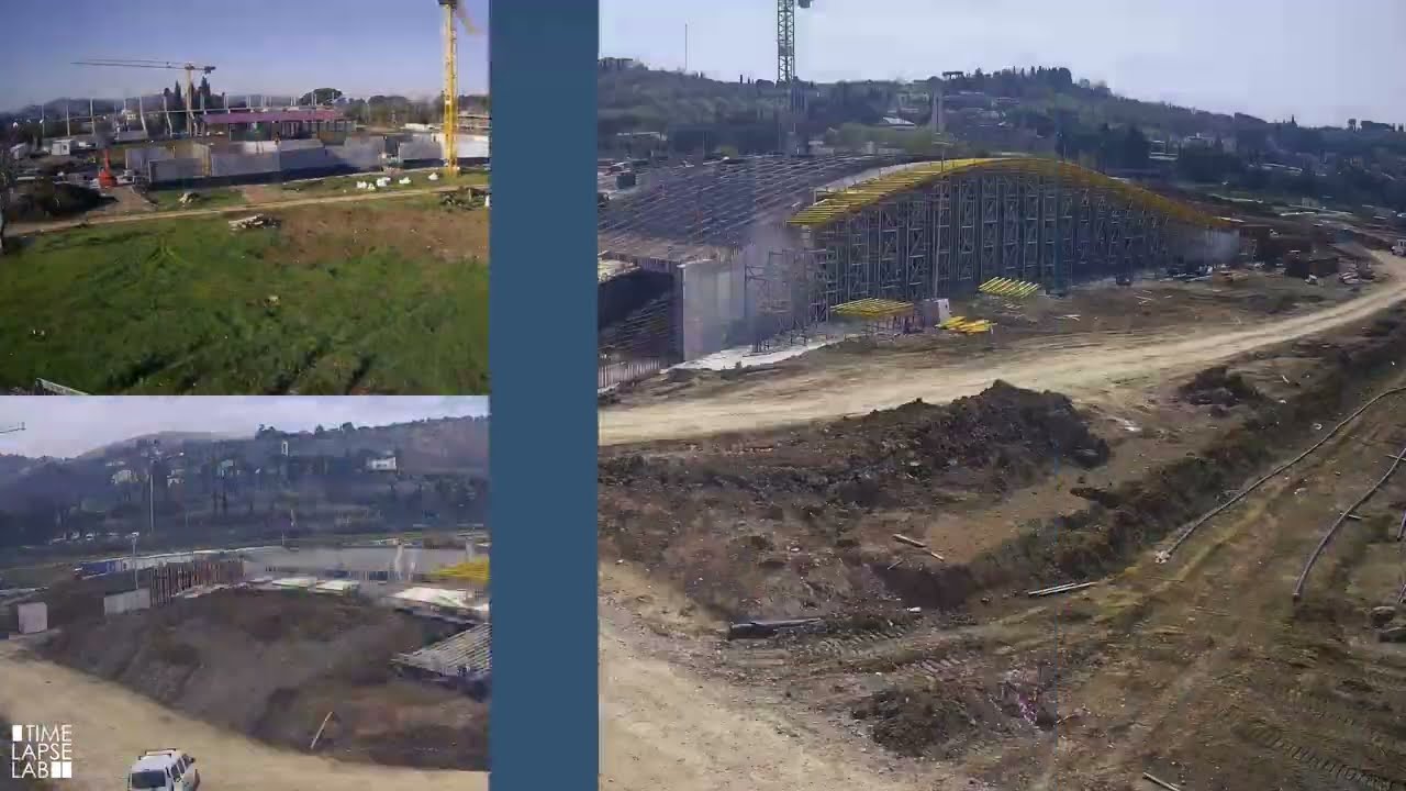 Timelapse del nuovo centro sportivo di ACF Fiorentina