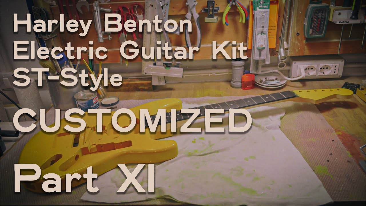 Harley Benton Guitar Kit ST-Style CUSTOMIZED, Part 11 - Finishing the body and the neck headstock