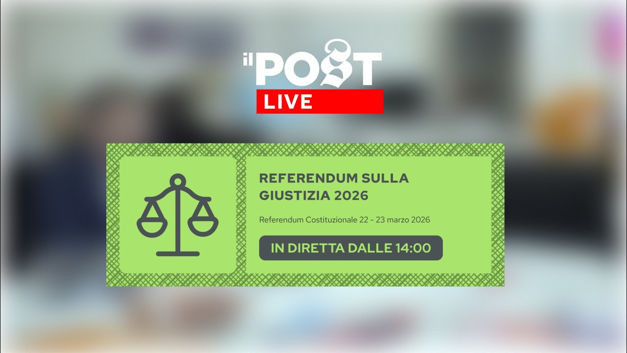 Il Post Live &ndash; Il referendum sulla giustizia in diretta
