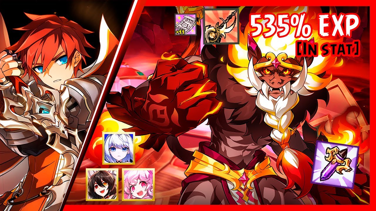 Knight Emperor en Magma Breath [22-1] | La Mejor Dungeon para FARM de EXP | [엘소드/Elsword]