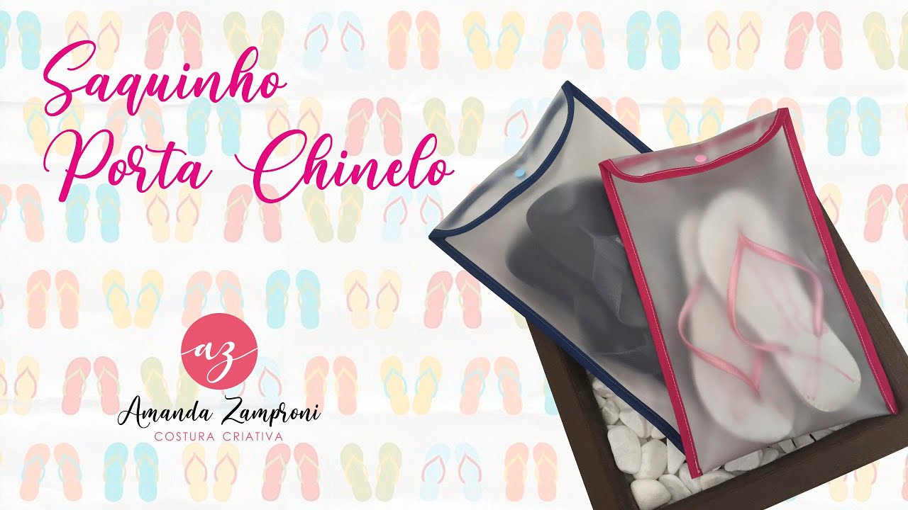 Como fazer um Saquinho Porta Chinelo - Passo a Passo - PAP - Tutorial