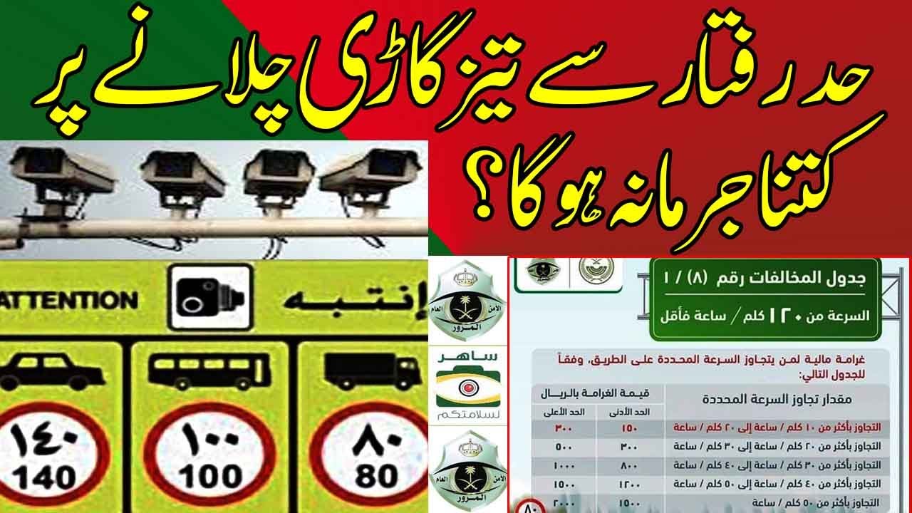 New Over Speed Camera Fines in Saudi Arabia | Over Speed Camera Fines in KSA | Camera Fines |