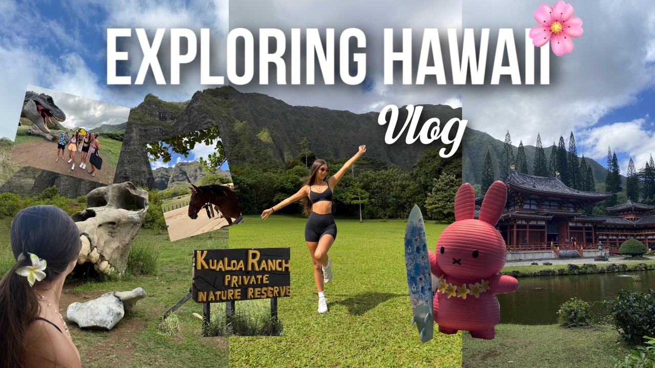 PERFECT day exploring HAWAII 𓆉⋆｡˚⋆❀ 🐚🫧𓇼 ˖°| Kualoa ranch, byodo temple, botanical garden, shopping