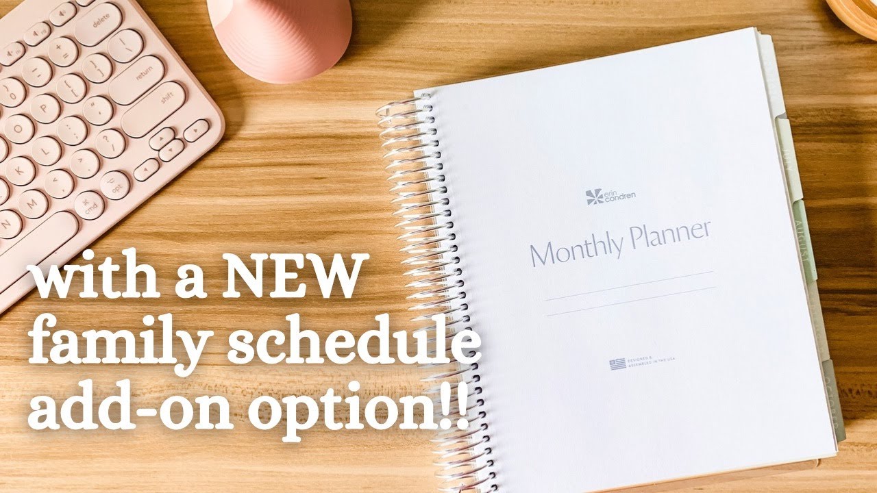 Erin Condren 2025-2026 Monthly Planner Review with NEW Family Add-On