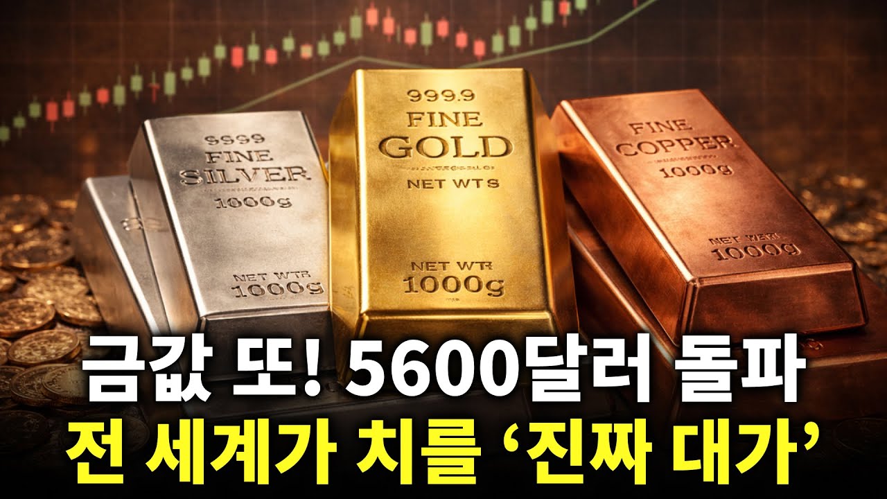 금값 또! 5,600달러 돌파&hellip; 전 세계가 치를 &lsquo;진짜 대가&rsquo; | 금가격분석 | 한국금값