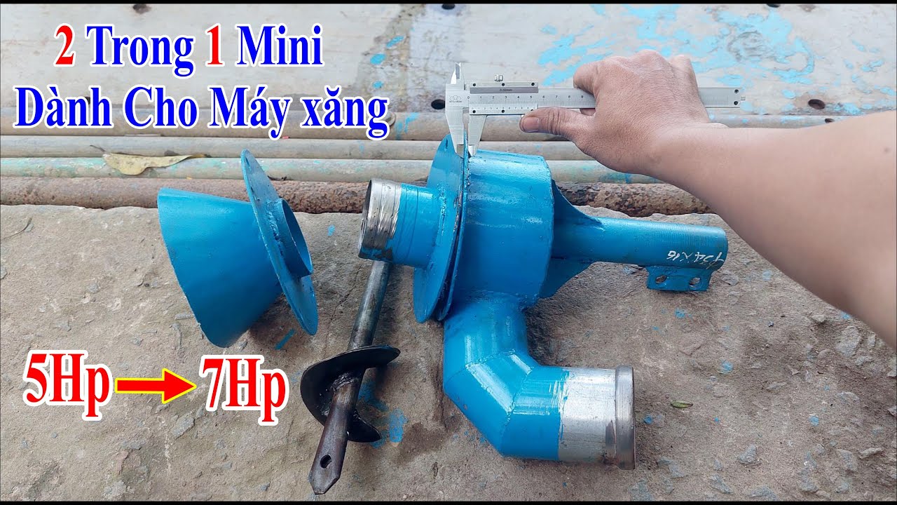 Bơm Sình 2 Trong 1 Mini Dành Cho Máy Xăng Từ 5Hp Đến 7Hp, Chi Tiết Thông Số Độ Dày Mỏng | Ân Vlog