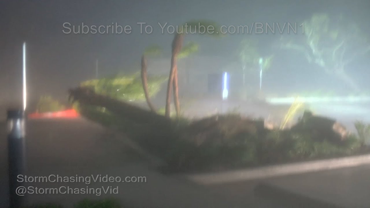 Hurricane Harvey Eye Wall Extreme Winds, Rockport, TX - 8/25/2017