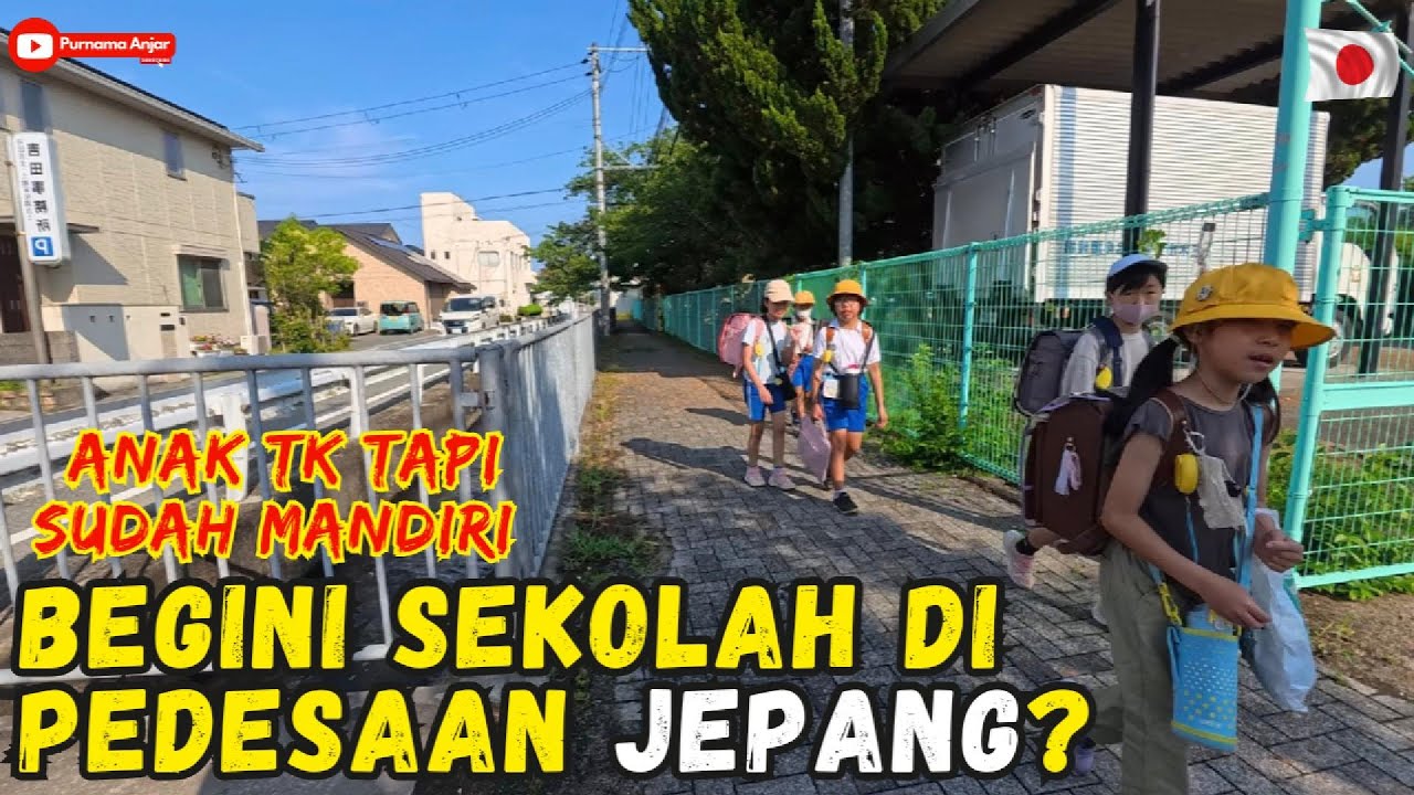 😲 Anak TK di Jepang Jalan KAKI RAMAI-RAMAI! Tapi Kok Gak Ada yang JUALAN di Sekolah?!