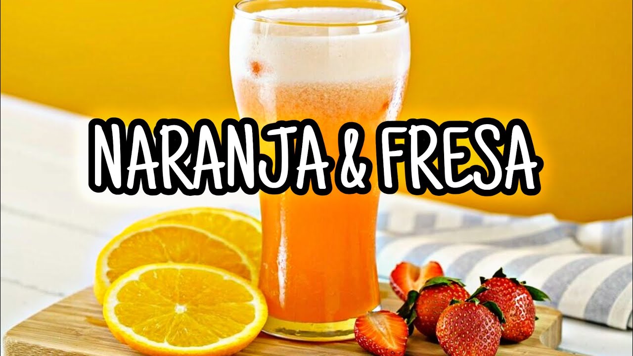DELICIOSA AGUA DE NARANJA CON FRESA AL ESTILO LOS KACHETONES FOOD 🐷
