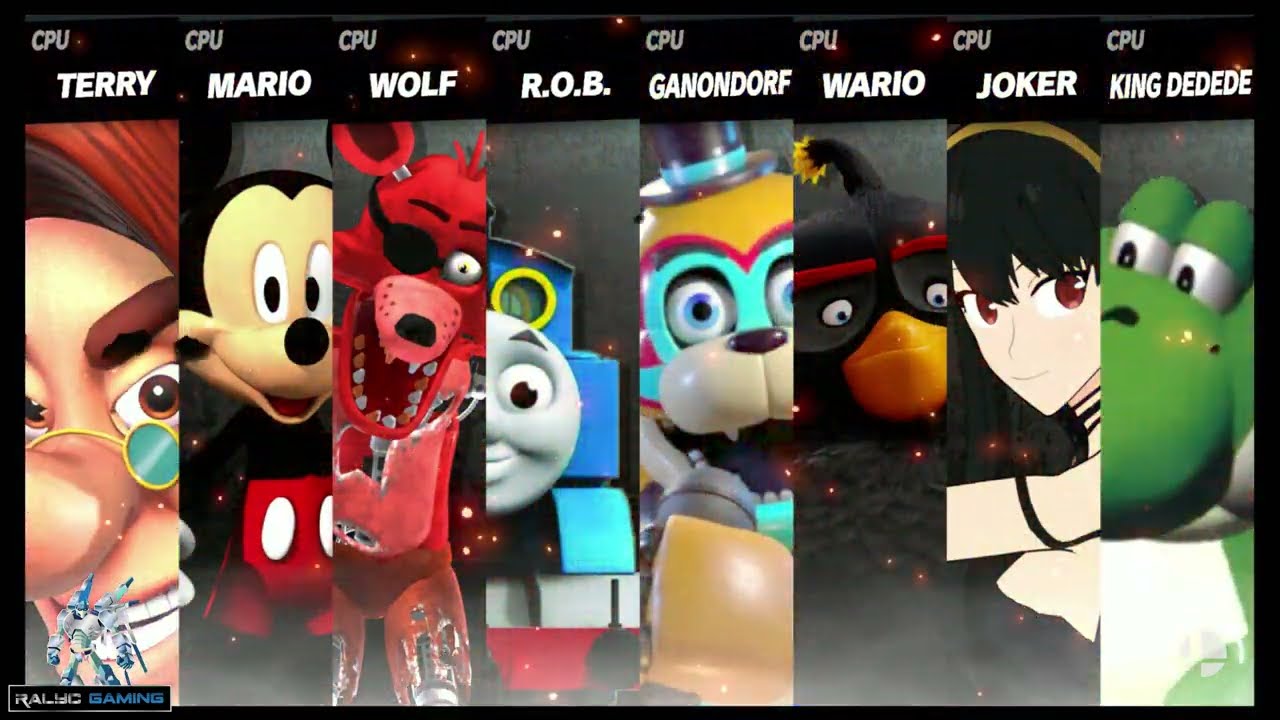 Hugh vs Mickey vs Foxy vs Thomas vs Freddy vs Bomb vs Yor Forger vs Yoshi