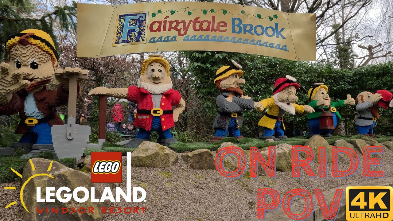 Legoland Windsor Fairytale Brook On Ride POV 4K