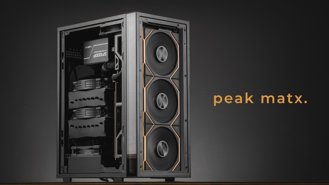 All Black, Compact Vertical Micro ATX Gaming PC Build - Lian Li B4